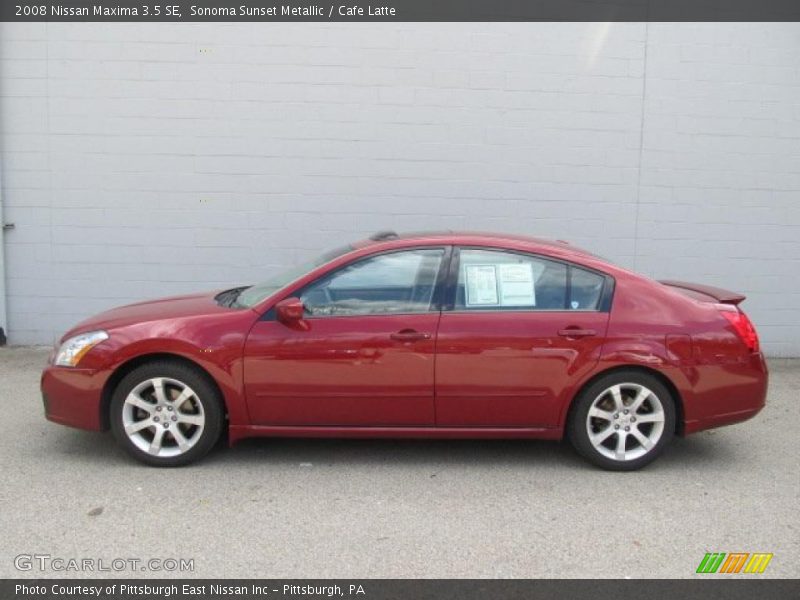 Sonoma Sunset Metallic / Cafe Latte 2008 Nissan Maxima 3.5 SE