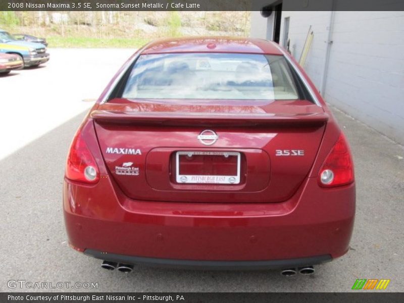 Sonoma Sunset Metallic / Cafe Latte 2008 Nissan Maxima 3.5 SE