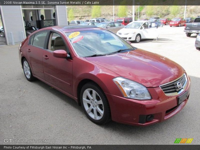 Sonoma Sunset Metallic / Cafe Latte 2008 Nissan Maxima 3.5 SE