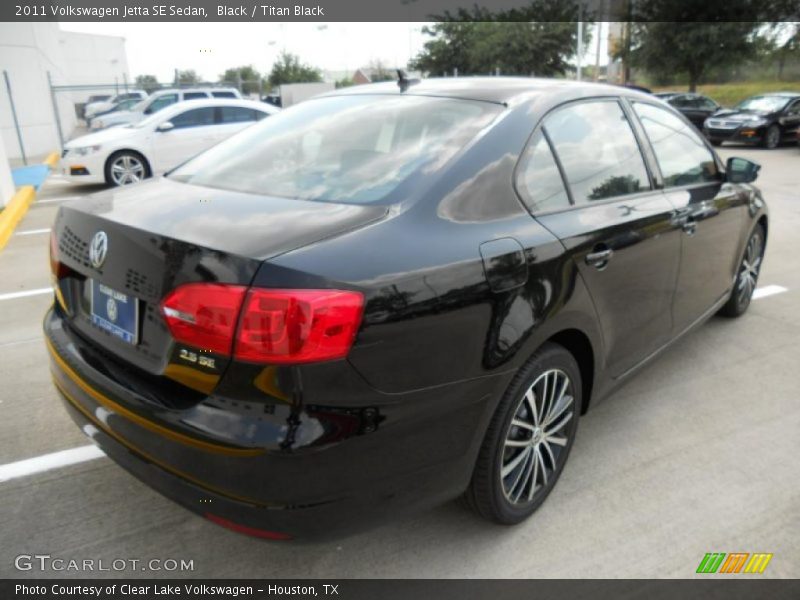 Black / Titan Black 2011 Volkswagen Jetta SE Sedan