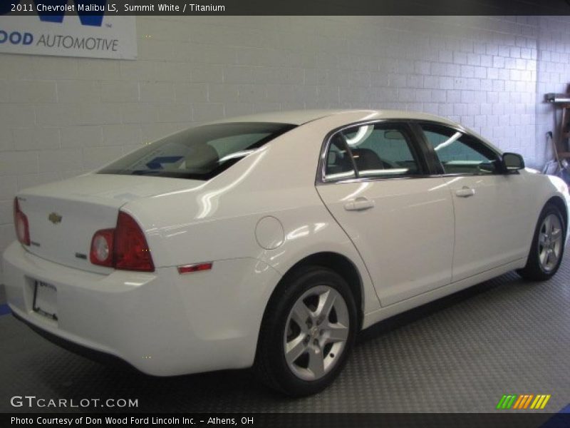 Summit White / Titanium 2011 Chevrolet Malibu LS