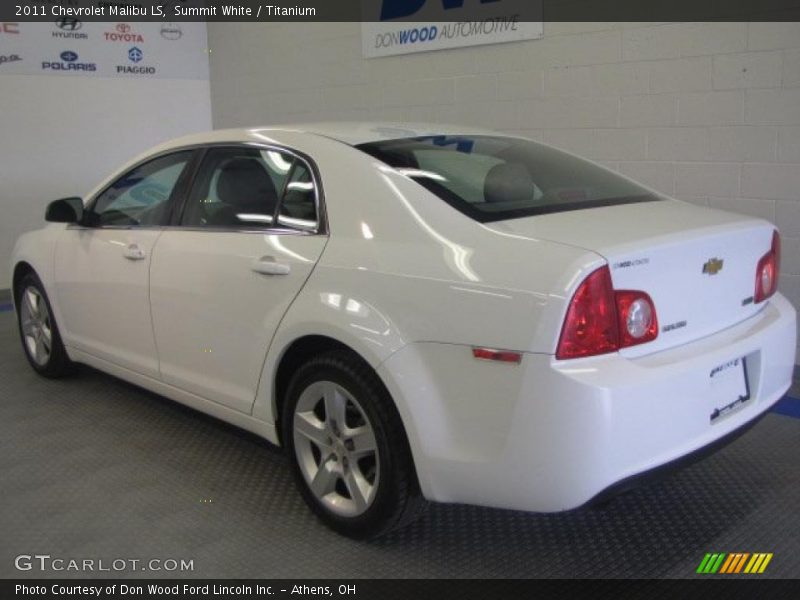 Summit White / Titanium 2011 Chevrolet Malibu LS
