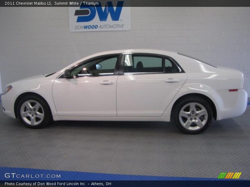 Summit White / Titanium 2011 Chevrolet Malibu LS
