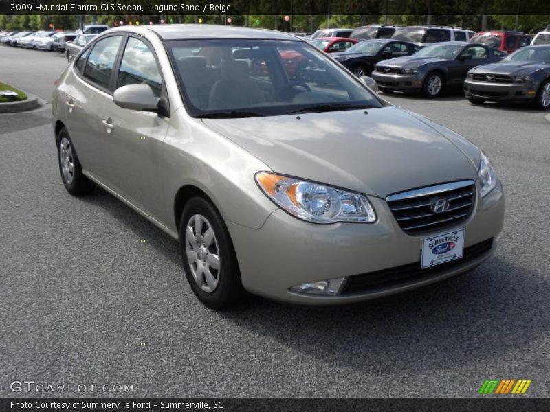 Laguna Sand / Beige 2009 Hyundai Elantra GLS Sedan