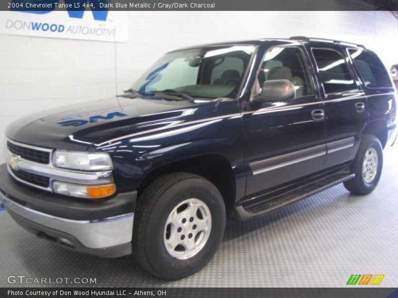 Dark Blue Metallic / Gray/Dark Charcoal 2004 Chevrolet Tahoe LS 4x4