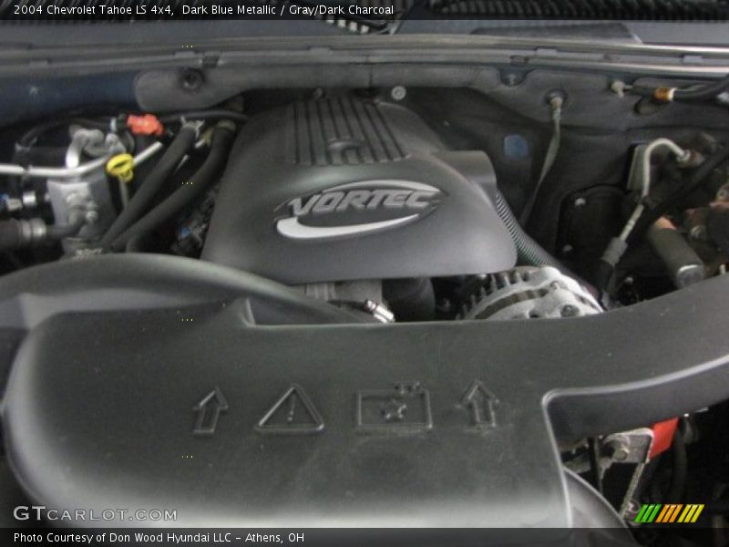 Dark Blue Metallic / Gray/Dark Charcoal 2004 Chevrolet Tahoe LS 4x4