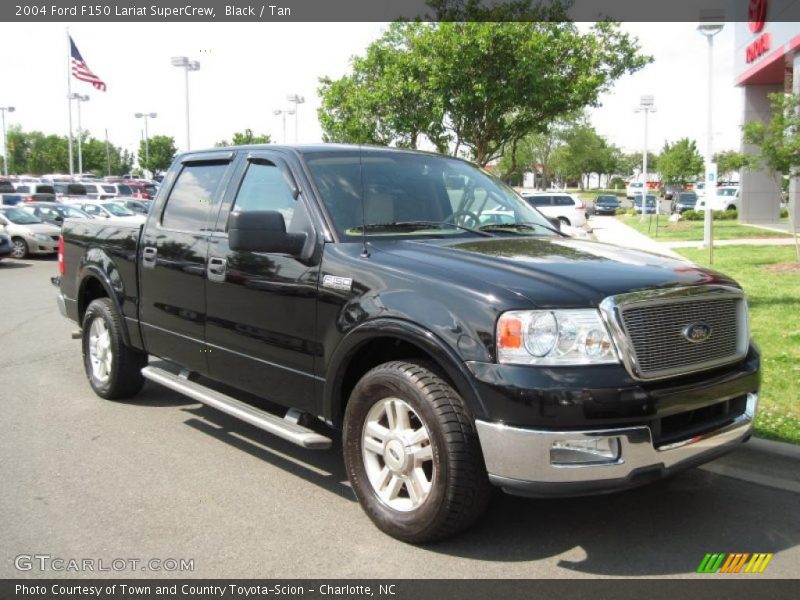 Black / Tan 2004 Ford F150 Lariat SuperCrew