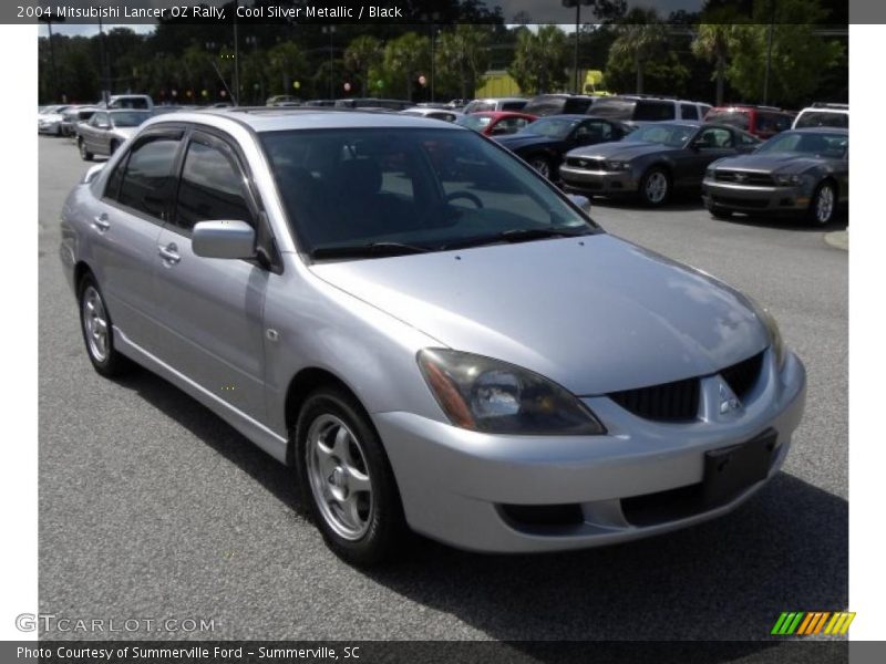 Cool Silver Metallic / Black 2004 Mitsubishi Lancer OZ Rally