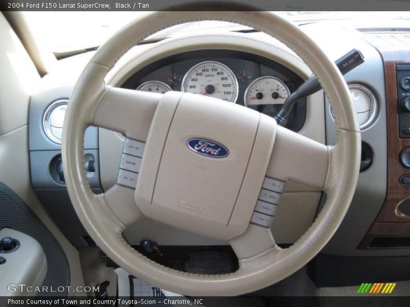 Black / Tan 2004 Ford F150 Lariat SuperCrew