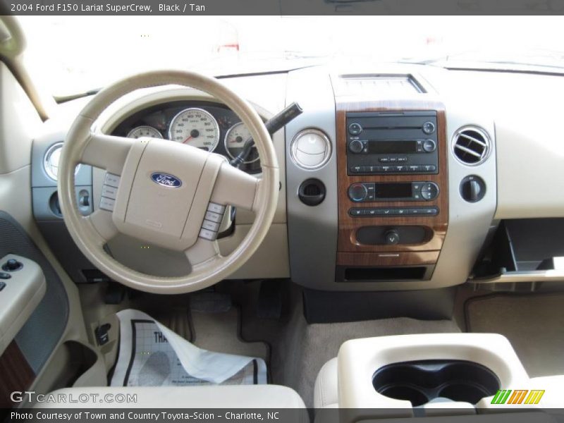 Black / Tan 2004 Ford F150 Lariat SuperCrew