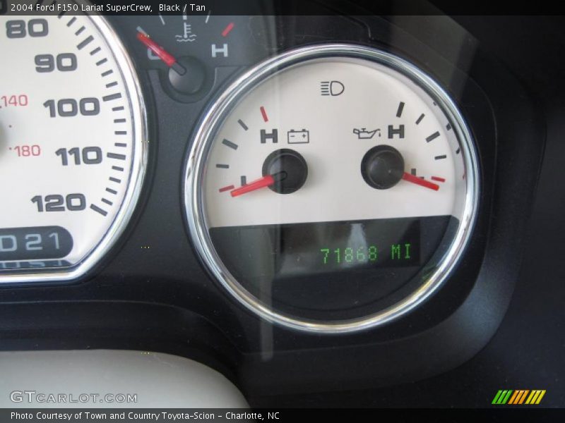 Black / Tan 2004 Ford F150 Lariat SuperCrew