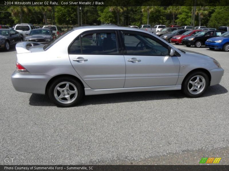 Cool Silver Metallic / Black 2004 Mitsubishi Lancer OZ Rally
