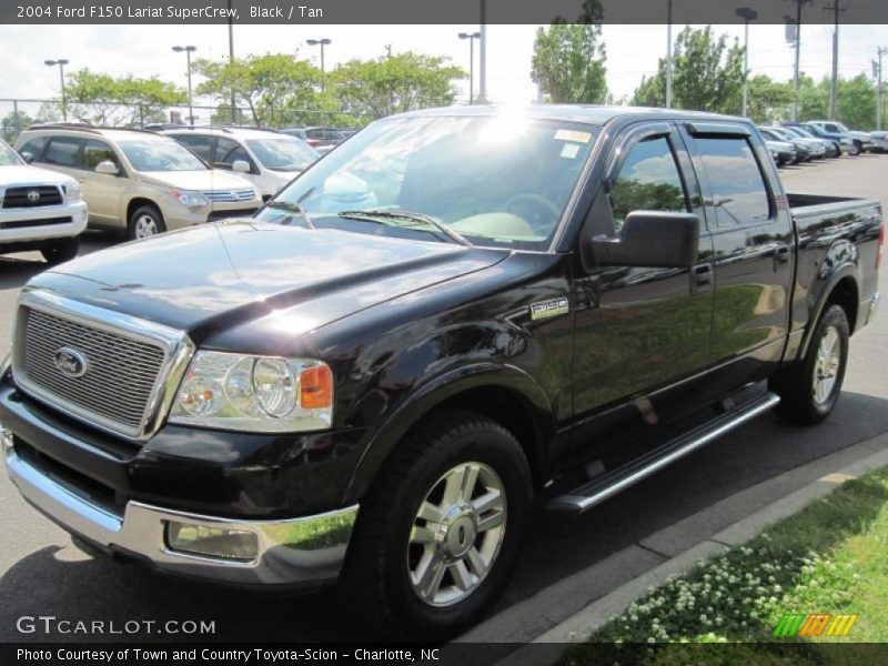 Black / Tan 2004 Ford F150 Lariat SuperCrew