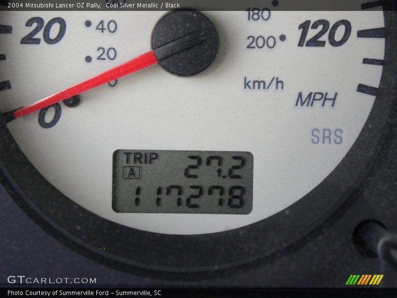 Cool Silver Metallic / Black 2004 Mitsubishi Lancer OZ Rally