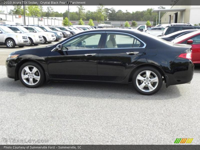 Crystal Black Pearl / Parchment 2010 Acura TSX Sedan