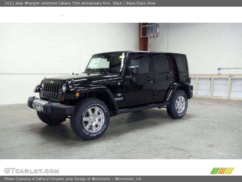 Front 3/4 View of 2011 Wrangler Unlimited Sahara 70th Anniversary 4x4