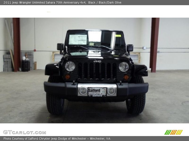 Black / Black/Dark Olive 2011 Jeep Wrangler Unlimited Sahara 70th Anniversary 4x4