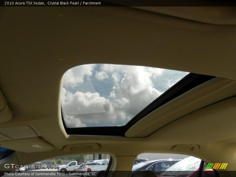 Crystal Black Pearl / Parchment 2010 Acura TSX Sedan