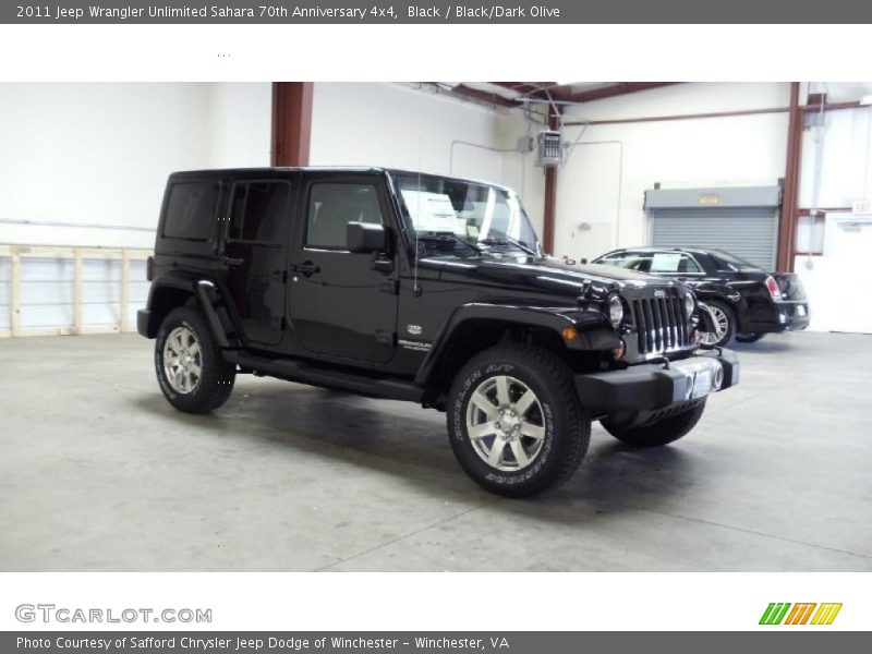 Black / Black/Dark Olive 2011 Jeep Wrangler Unlimited Sahara 70th Anniversary 4x4