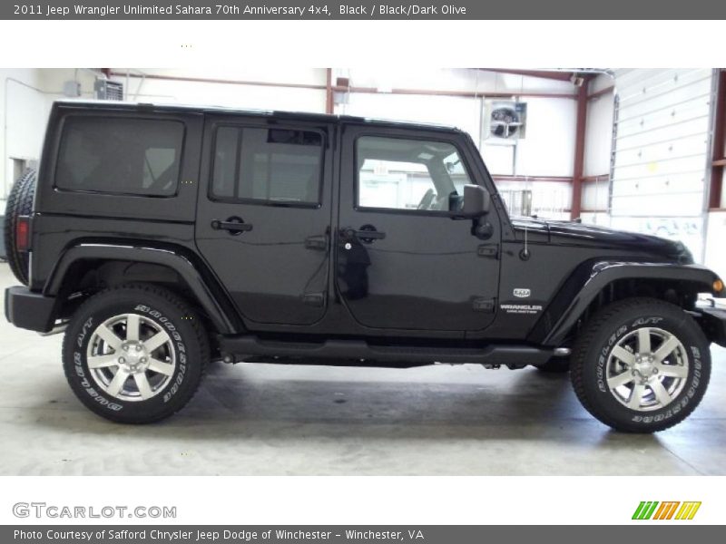 Black / Black/Dark Olive 2011 Jeep Wrangler Unlimited Sahara 70th Anniversary 4x4