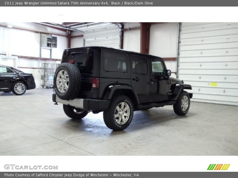 Black / Black/Dark Olive 2011 Jeep Wrangler Unlimited Sahara 70th Anniversary 4x4