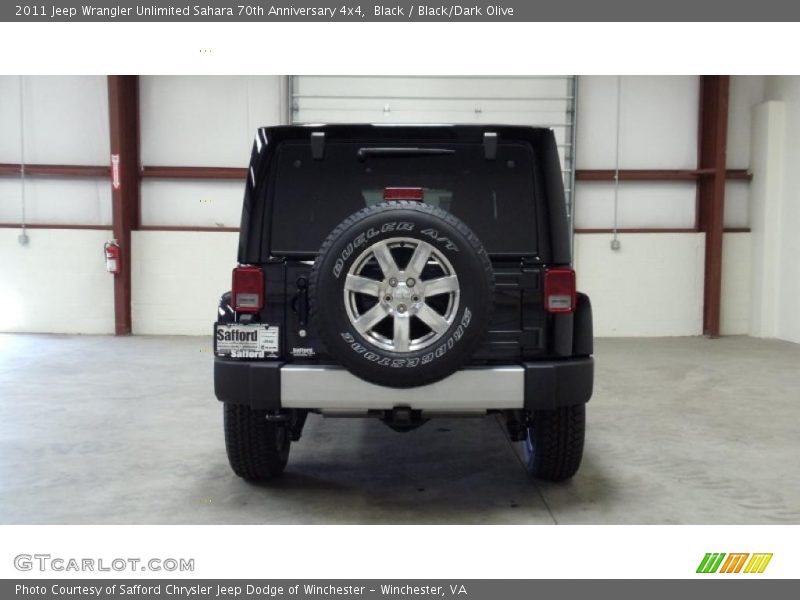 Black / Black/Dark Olive 2011 Jeep Wrangler Unlimited Sahara 70th Anniversary 4x4