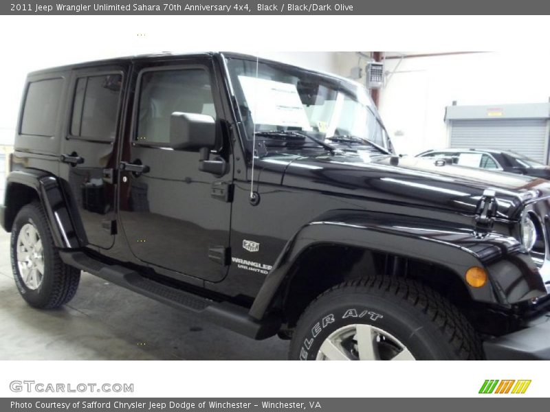 Black / Black/Dark Olive 2011 Jeep Wrangler Unlimited Sahara 70th Anniversary 4x4