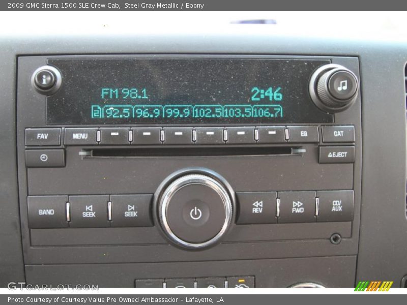 Controls of 2009 Sierra 1500 SLE Crew Cab