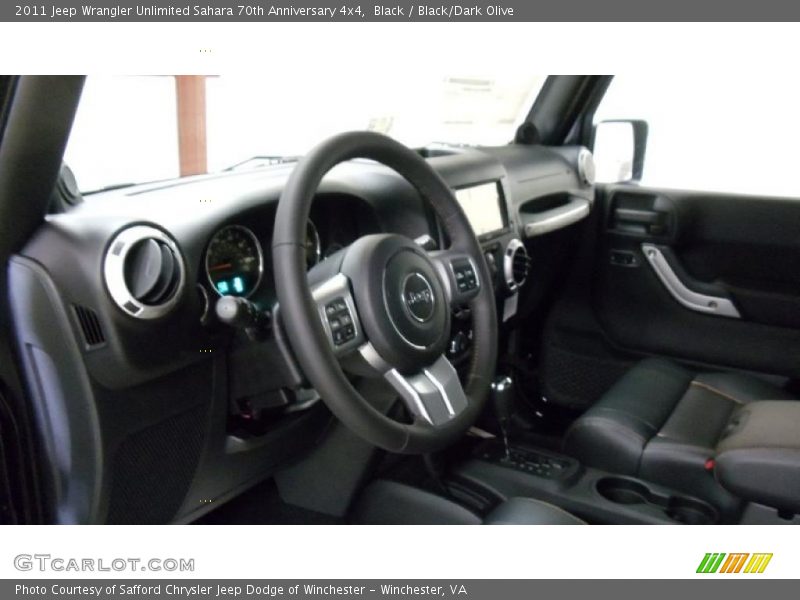 Black / Black/Dark Olive 2011 Jeep Wrangler Unlimited Sahara 70th Anniversary 4x4