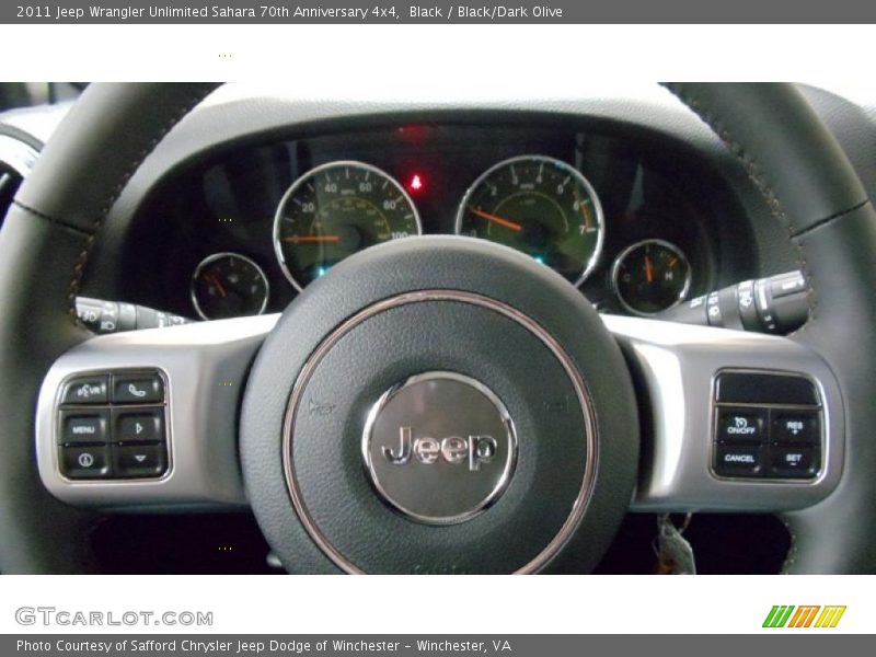 Black / Black/Dark Olive 2011 Jeep Wrangler Unlimited Sahara 70th Anniversary 4x4