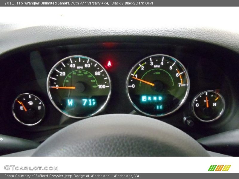  2011 Wrangler Unlimited Sahara 70th Anniversary 4x4 Sahara 70th Anniversary 4x4 Gauges