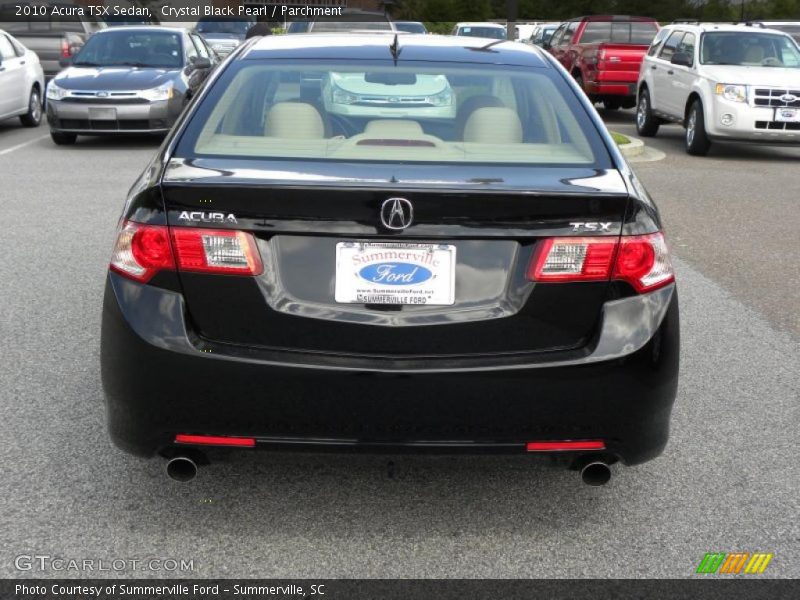 Crystal Black Pearl / Parchment 2010 Acura TSX Sedan