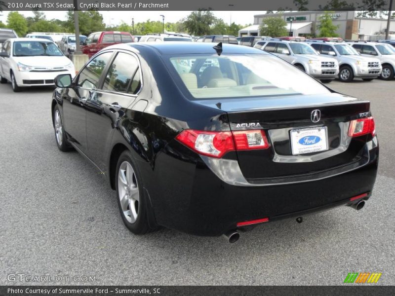 Crystal Black Pearl / Parchment 2010 Acura TSX Sedan