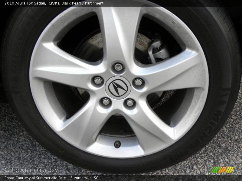 Crystal Black Pearl / Parchment 2010 Acura TSX Sedan