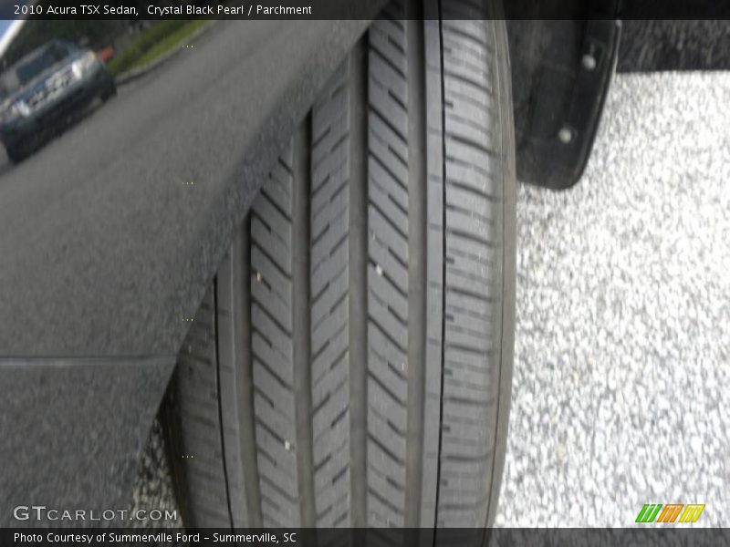 Crystal Black Pearl / Parchment 2010 Acura TSX Sedan