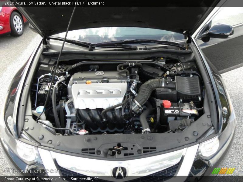 Crystal Black Pearl / Parchment 2010 Acura TSX Sedan