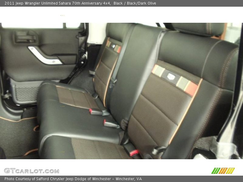 2011 Wrangler Unlimited Sahara 70th Anniversary 4x4 Black/Dark Olive Interior