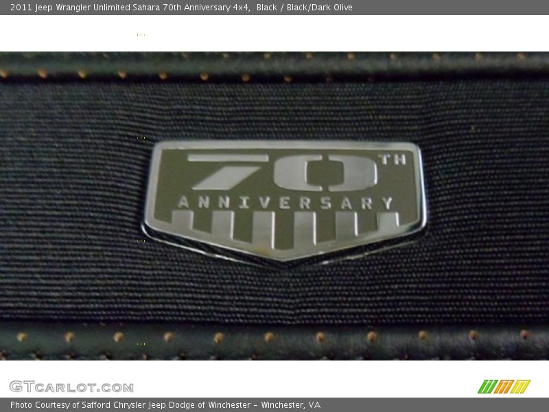  2011 Wrangler Unlimited Sahara 70th Anniversary 4x4 Logo
