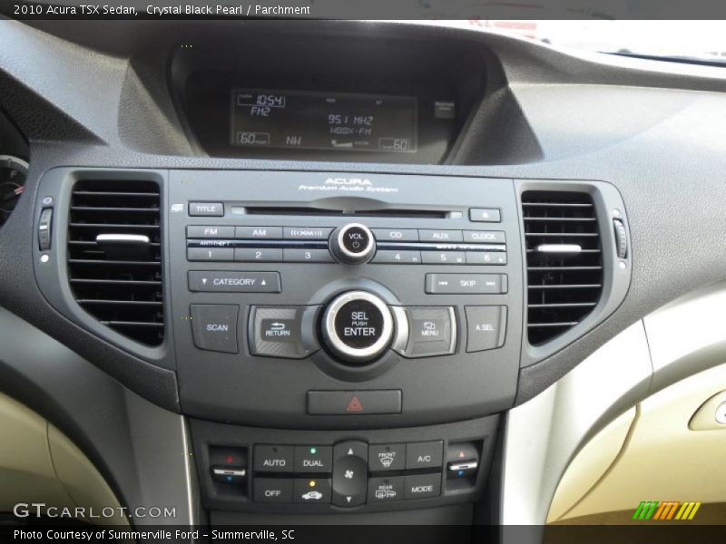 Crystal Black Pearl / Parchment 2010 Acura TSX Sedan