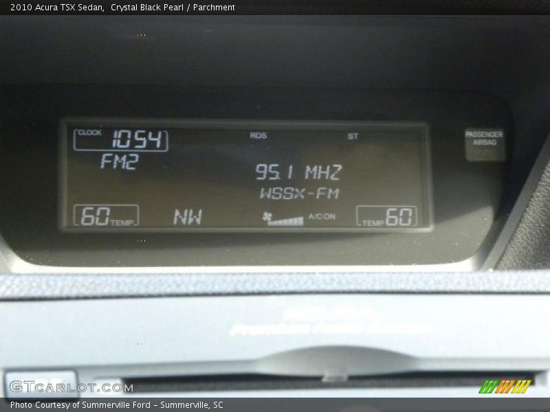 Crystal Black Pearl / Parchment 2010 Acura TSX Sedan