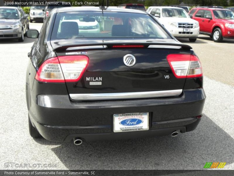 Black / Dark Charcoal 2008 Mercury Milan V6 Premier