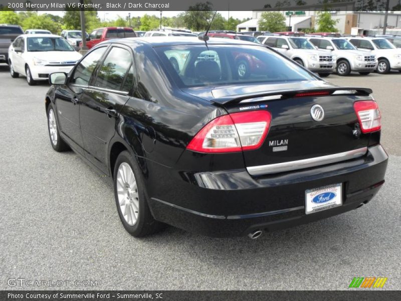 Black / Dark Charcoal 2008 Mercury Milan V6 Premier