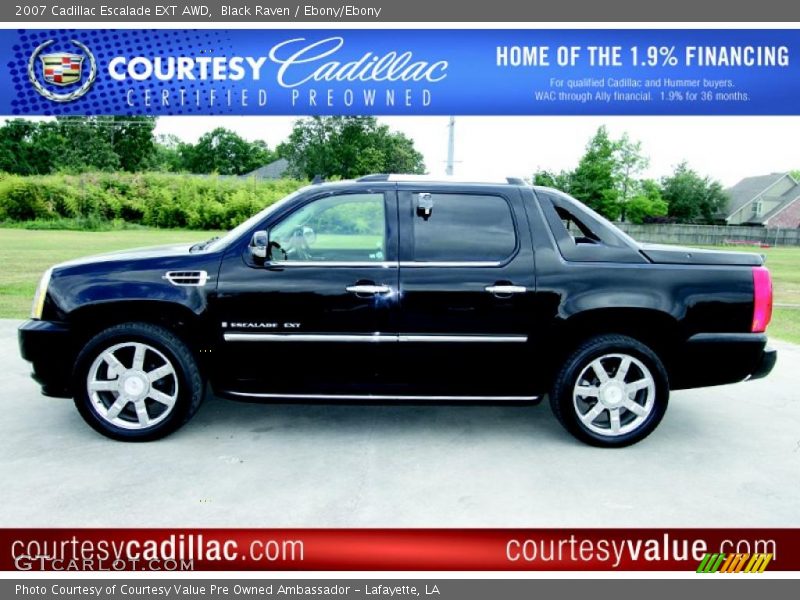 Black Raven / Ebony/Ebony 2007 Cadillac Escalade EXT AWD
