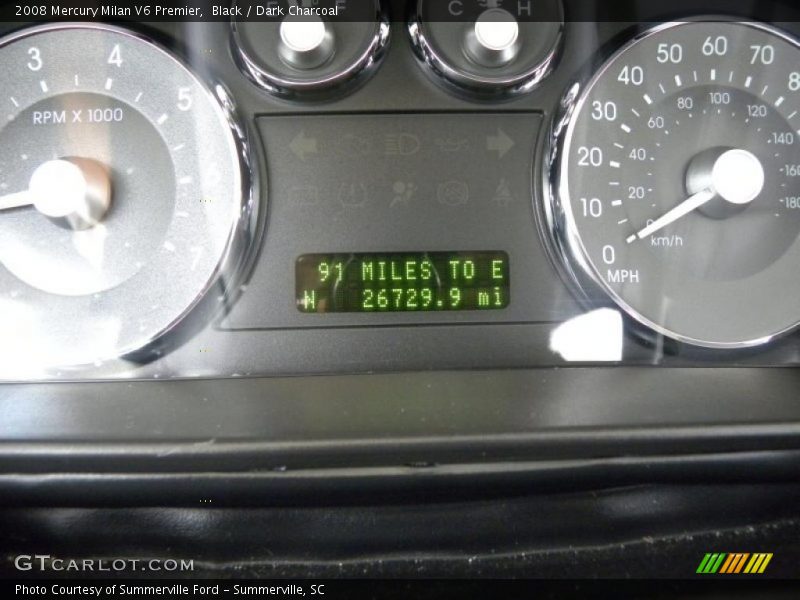 Black / Dark Charcoal 2008 Mercury Milan V6 Premier
