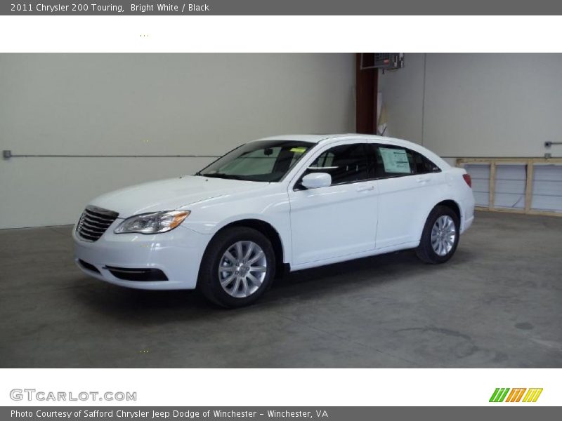 Bright White / Black 2011 Chrysler 200 Touring