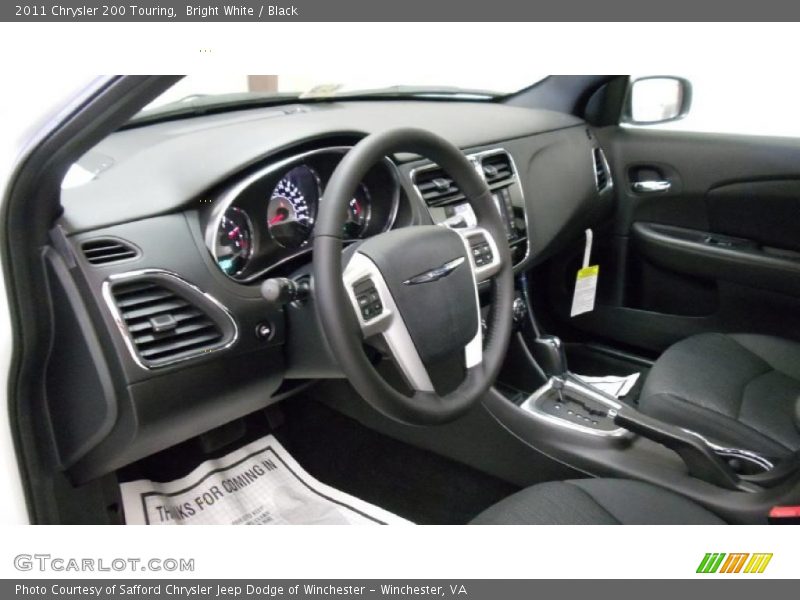 Bright White / Black 2011 Chrysler 200 Touring