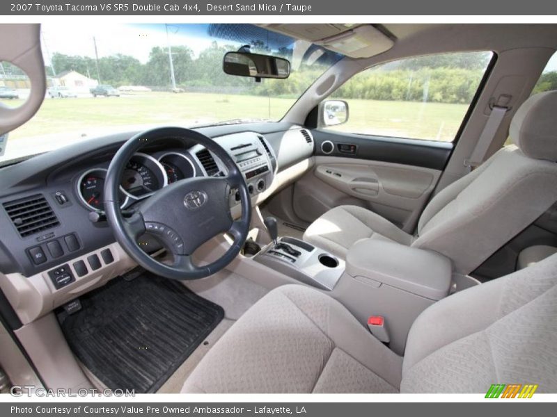  2007 Tacoma V6 SR5 Double Cab 4x4 Taupe Interior