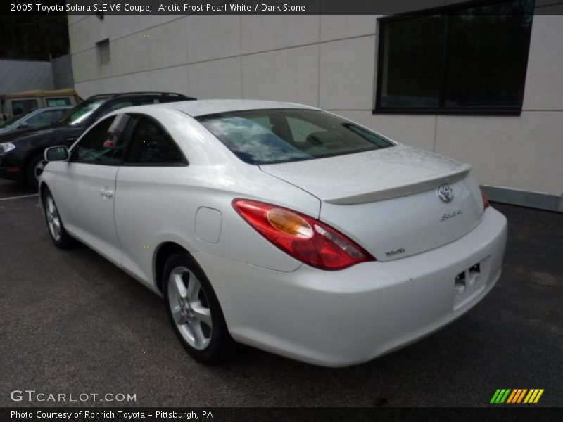 Arctic Frost Pearl White / Dark Stone 2005 Toyota Solara SLE V6 Coupe