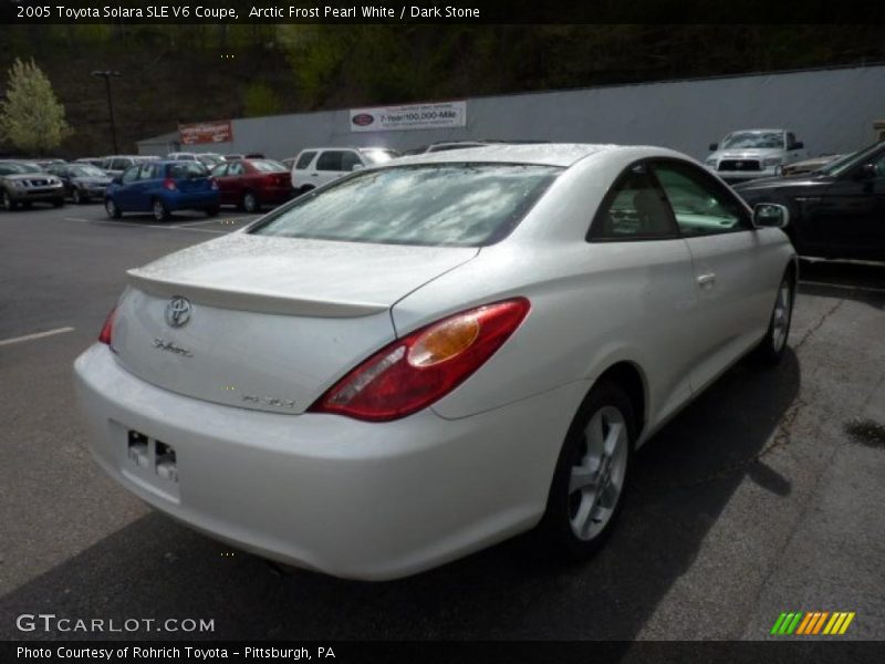 Arctic Frost Pearl White / Dark Stone 2005 Toyota Solara SLE V6 Coupe
