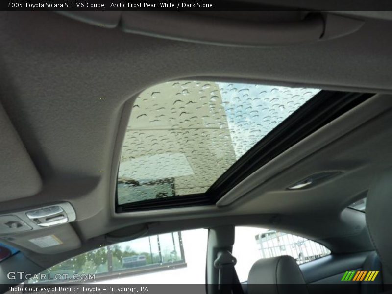 Arctic Frost Pearl White / Dark Stone 2005 Toyota Solara SLE V6 Coupe